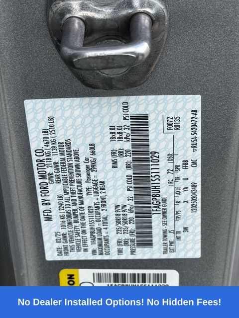 2025 Ford Mustang EcoBoost Premium Silver at DeMontrond Mazda