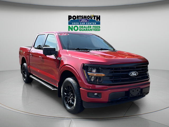 Rapid Red Metallic Tinted Clearcoat 2024 Ford F-150 XLT SuperCrew 4WD Pickup Truck Four-Wheel Drive Automatic