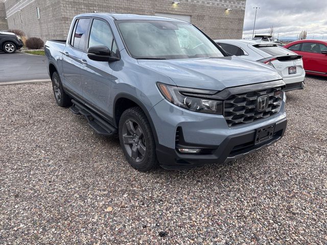 Sonic Gray Pearl 2024 Honda Ridgeline TrailSport AWD Pickup Truck All-Wheel Drive 9-Speed Automatic