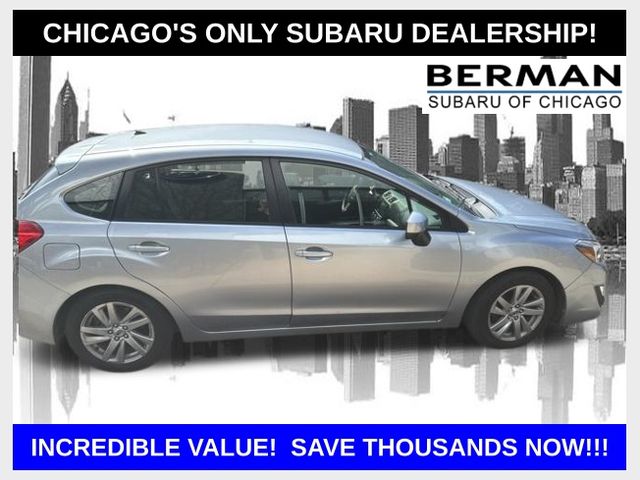 Ice Silver Metallic 2016 Subaru Impreza 2.0i Premium Hatchback Hatchback All-Wheel Drive Continuously Variable Transmission