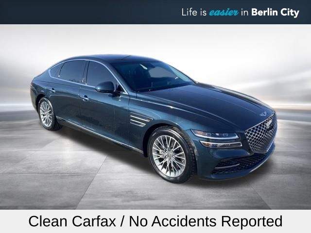 Tasman Blue 2023 Genesis G80 2.5T RWD Sedan Rear-Wheel Drive 8-Speed Automatic