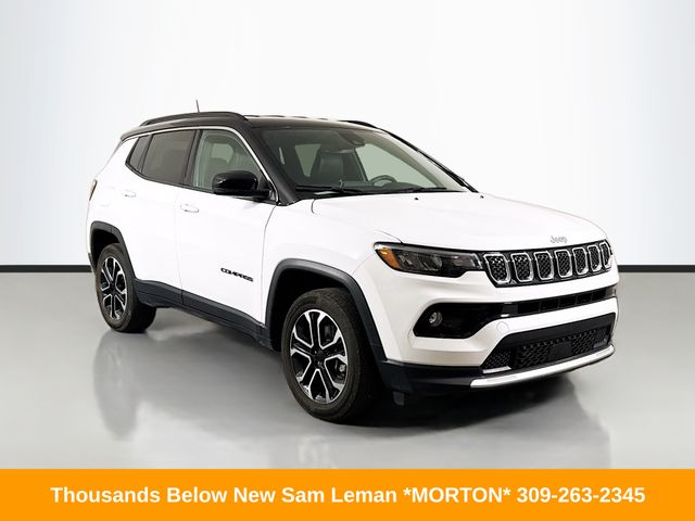 Bright White Clearcoat 2024 Jeep Compass SUV / Crossover Four-Wheel Drive 8-Speed Automatic