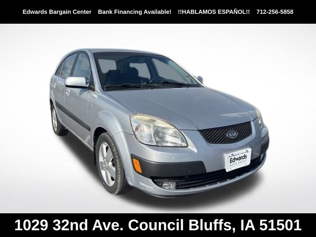 Silver 2009 Kia Rio5 SX Hatchback Front-Wheel Drive 4-Speed Automatic Overdrive