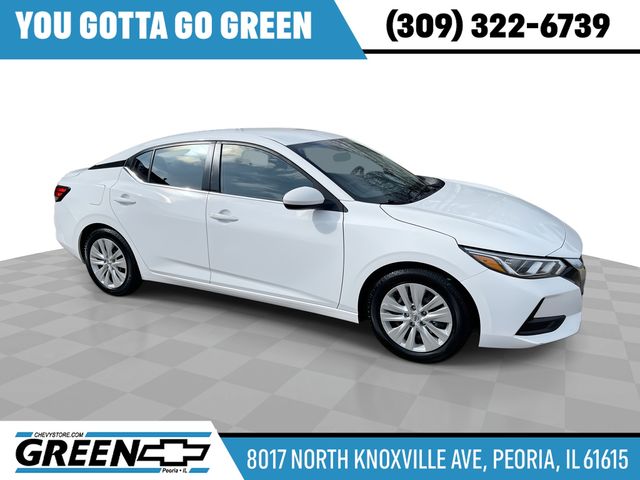 White (Fresh Powder) 2021 Nissan Sentra S FWD Sedan Front-Wheel Drive Continuously Variable Transmission