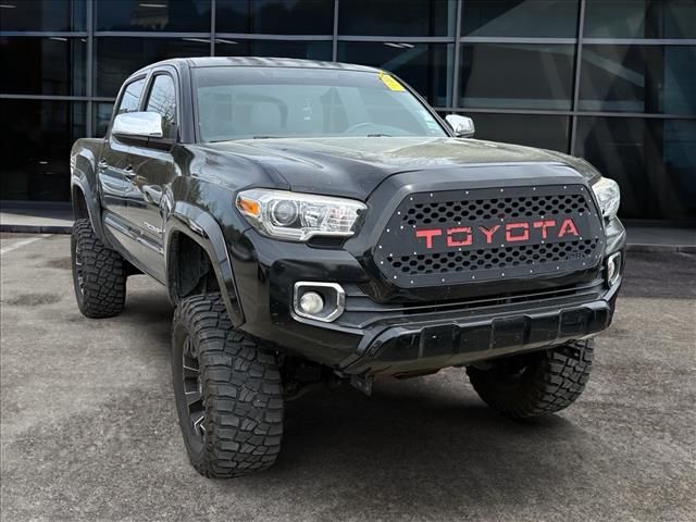 Black 2016 Toyota Tacoma Double Cab V6 Limited 4WD Pickup Truck Four-Wheel Drive 6-Speed Automatic