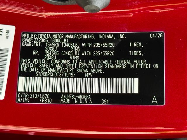 Used 2026 Toyota Highlander Hybrid SUV