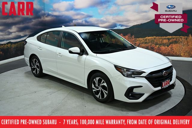 Crystal White Pearl 2025 Subaru Legacy Premium AWD Sedan All-Wheel Drive Continuously Variable Transmission