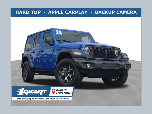 Hydro Blue Pearl Coat 2024 Jeep Wrangler SUV / Crossover Four-Wheel Drive 8-Speed Automatic