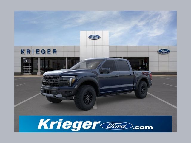 Blue Metallic 2026 Ford F-150 Raptor SuperCrew 4WD Pickup Truck Four-Wheel Drive Automatic