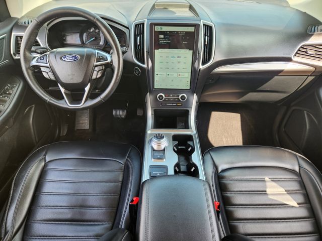 2022 Star White Metallic Tri-Coat Ford Edge SEL AWD SUV