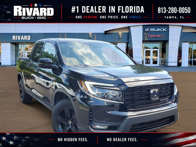 Crystal Black Pearl 2022 Honda Ridgeline Pickup Truck All-Wheel Drive 9-Speed Automatic