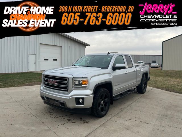 Quicksilver Metallic 2015 GMC Sierra 1500 Base Double Cab 4WD Pickup Truck Four-Wheel Drive 6-Speed Automatic Overdrive
