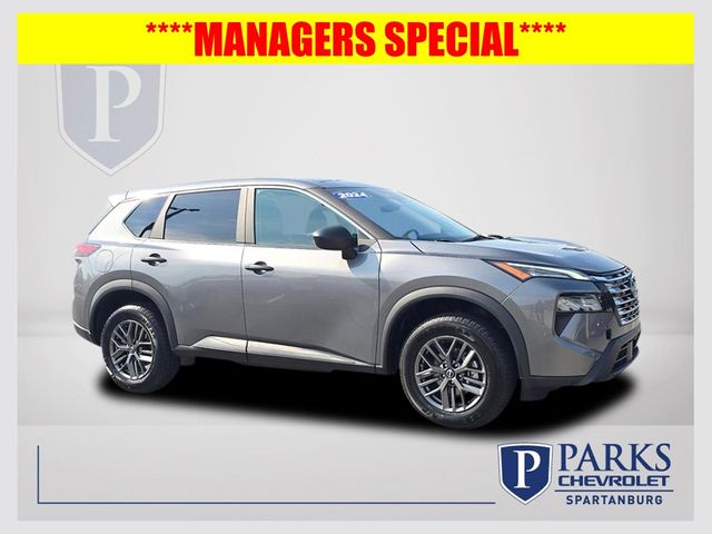 Gray (Gun Metallic) 2024 Nissan Rogue SUV / Crossover Front-Wheel Drive Continuously Variable Transmission