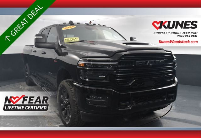 Diamond Black Crystal Pearlcoat 2026 RAM 2500 Laramie Mega Cab 4WD Pickup Truck Four-Wheel Drive 8-Speed Automatic