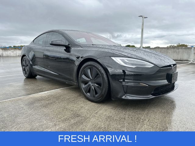 Black 2021 Tesla Model S Plaid AWD Sedan All-Wheel Drive 1-Speed Automatic