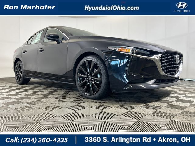 Jet Black Mica 2024 Mazda MAZDA3 Sedan Front-Wheel Drive 6-Speed Automatic