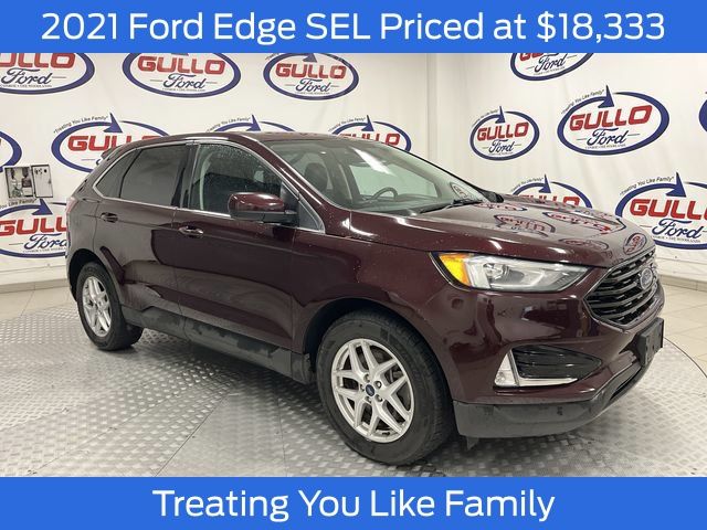 Red (Burgundy Velvet Metallic Tinted Clearcoat) 2021 Ford Edge SUV / Crossover Front-Wheel Drive 8-Speed Automatic