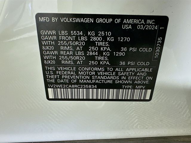 2024 Volkswagen Atlas Cross Sport 2.0T SE w/Technology photo