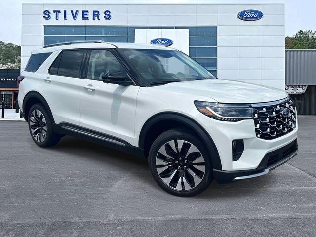 White 2026 Ford Explorer Platinum AWD SUV / Crossover All-Wheel Drive Automatic