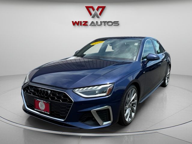 Navarra Blue Metallic 2020 Audi A4 Sedan All-Wheel Drive 7-Speed Automatic