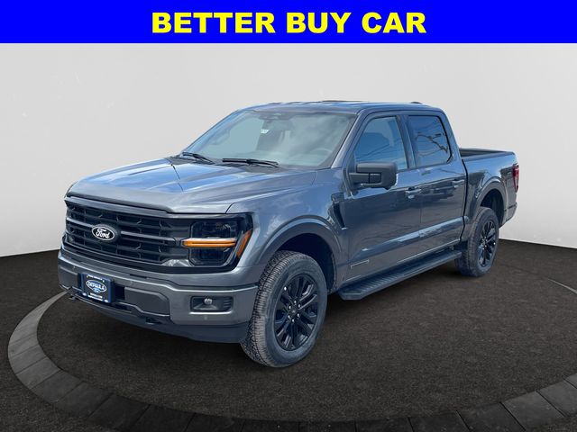 Gray Metallic 2025 Ford F-150 XLT SuperCrew 4WD Pickup Truck Four-Wheel Drive Automatic