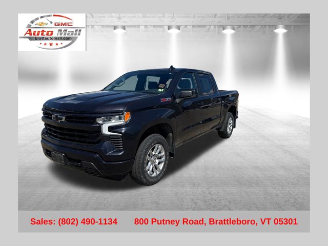 Dark Ash Metallic 2024 Chevrolet Silverado 1500 RST Crew Cab 4WD Pickup Truck Four-Wheel Drive Automatic