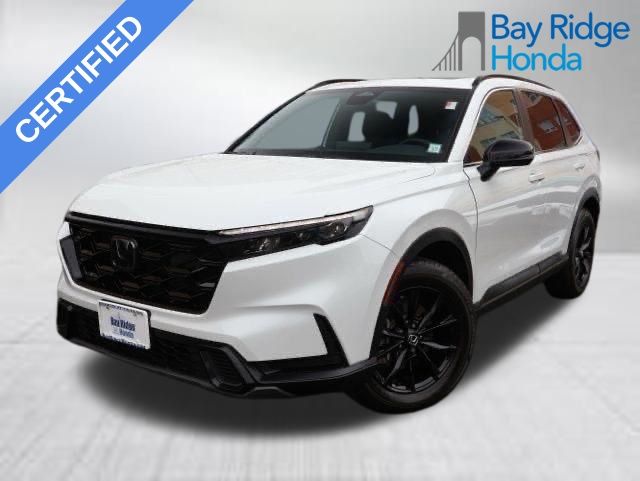 Platinum White Pearl 2025 Honda CR-V Hybrid Sport AWD SUV / Crossover All-Wheel Drive Continuously Variable Transmission