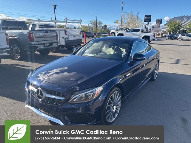 Blue 2018 Mercedes-Benz C-Class C 300 Coupe RWD Coupe Rear-Wheel Drive 9-Speed Automatic