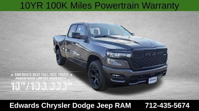 Gray (Granite Crystal Metallic Clearcoat) 2026 RAM 1500 Express Quad Cab 4WD Pickup Truck Four-Wheel Drive 8-Speed Automatic
