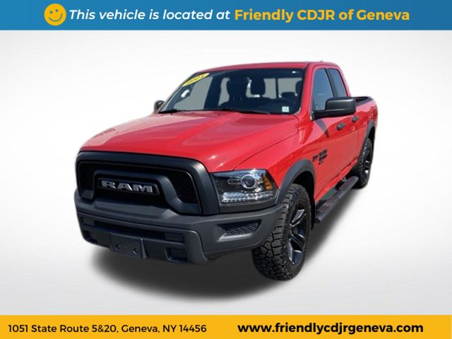 Flame Red Clearcoat 2021 RAM 1500 Pickup Truck Four-Wheel Drive 8-Speed Automatic