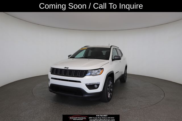 White Clearcoat 2021 Jeep Compass SUV / Crossover Four-Wheel Drive 9-Speed Automatic