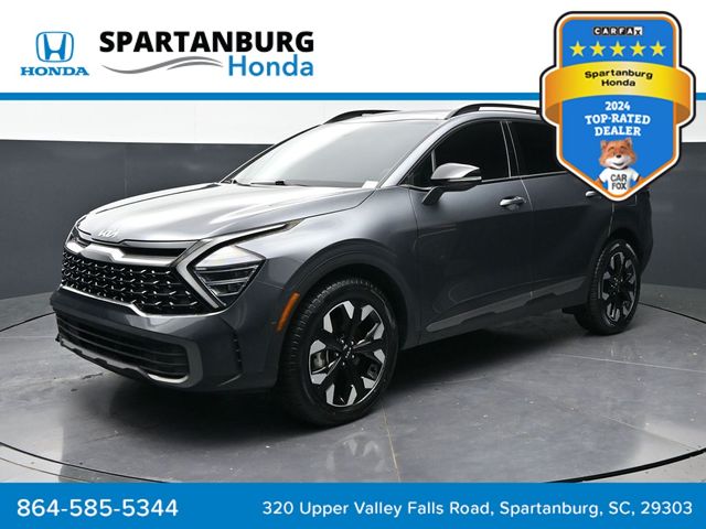 Gravity Gray 2024 Kia Sportage Hybrid Plug-In X-Line AWD SUV / Crossover All-Wheel Drive 6-Speed Automatic