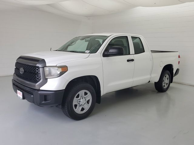 Super White 2018 Toyota Tundra SR Double Cab 4.6L Pickup Truck 4X2 6-Speed Automatic Overdrive