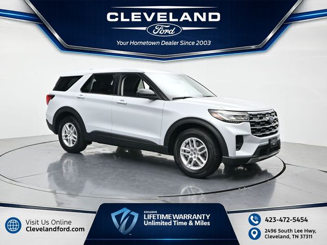 Space White Metallic 2026 Ford Explorer SUV / Crossover Rear-Wheel Drive Automatic