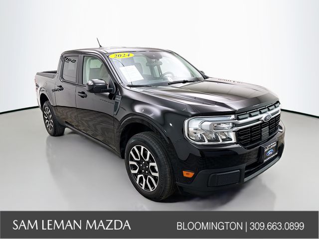 Shadow Black 2024 Ford Maverick Lariat SuperCrew AWD Pickup Truck All-Wheel Drive 8-Speed Automatic