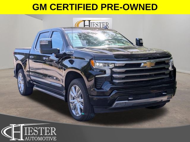 Black 2024 Chevrolet Silverado 1500 High Country Crew Cab 4WD Pickup Truck Four-Wheel Drive Automatic