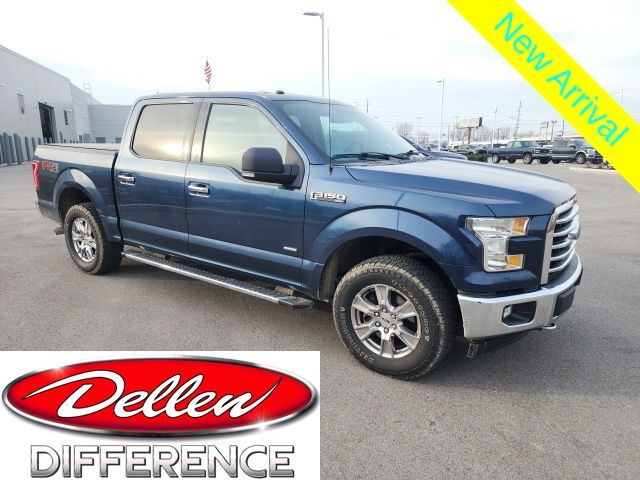 Blue 2017 Ford F-150 XLT SuperCrew 4WD Pickup Truck Four-Wheel Drive 6-Speed Automatic