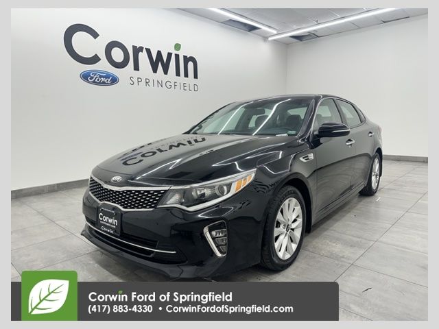 Ebony Black 2018 Kia Optima S Sedan Front-Wheel Drive 6-Speed Automatic