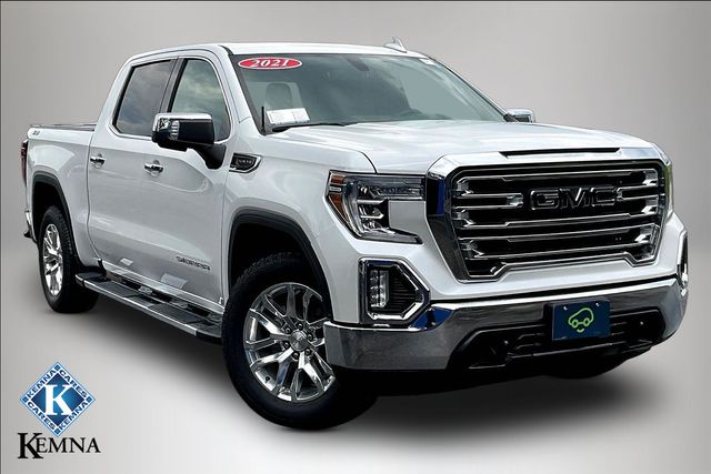 White Frost Tricoat 2021 GMC Sierra 1500 Pickup Truck Four-Wheel Drive Automatic