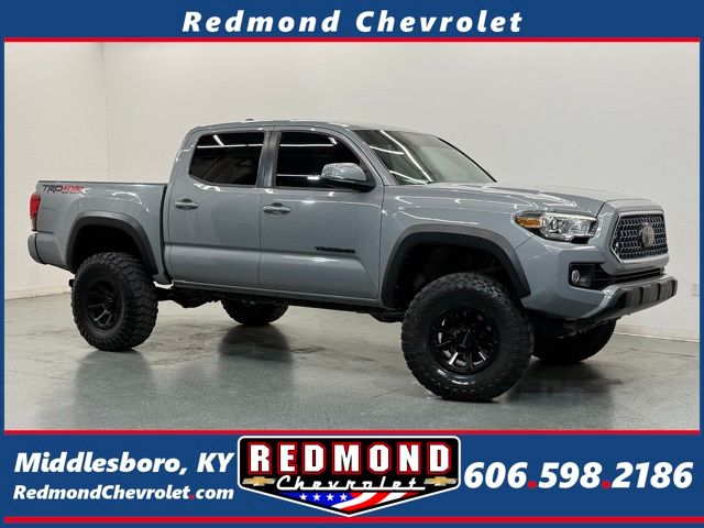 Gray 2019 Toyota Tacoma TRD Off Road Double Cab 4WD Pickup Truck Four-Wheel Drive 6-Speed Manual