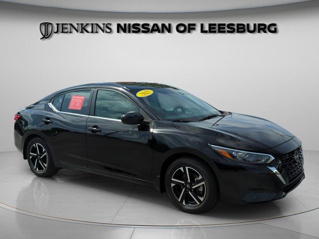 Super Black 2025 Nissan Sentra SV FWD Sedan Front-Wheel Drive Continuously Variable Transmission