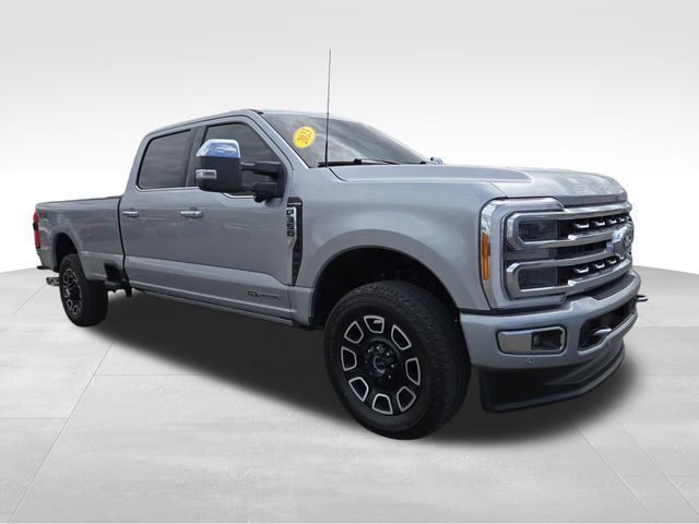 Silver Metallic 2023 Ford F-350 Super Duty Pickup Truck Four-Wheel Drive Automatic