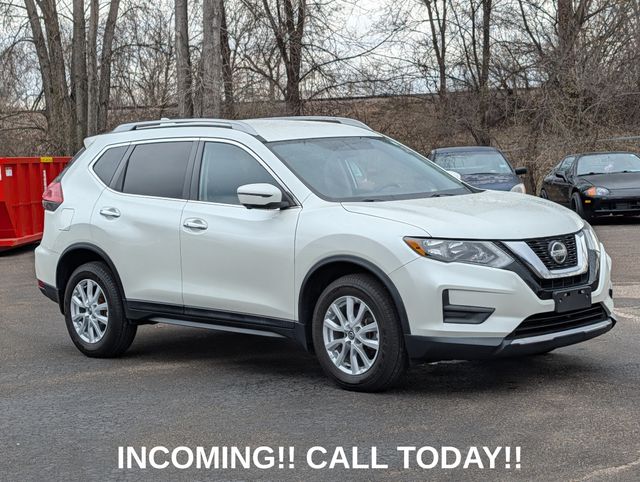 Pearl White 2018 Nissan Rogue SV AWD SUV / Crossover All-Wheel Drive Continuously Variable Transmission