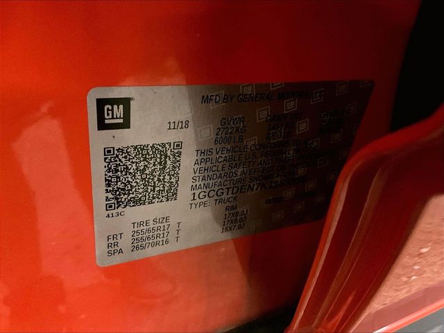 2019 Chevrolet Colorado Z71 Orange at Carlisle Cadillac Buick GMC
