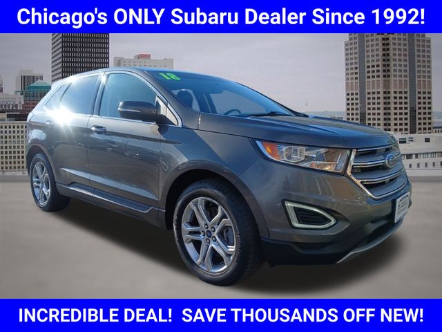 Gray (Magnetic Metallic) 2018 Ford Edge Titanium AWD SUV / Crossover All-Wheel Drive 6-Speed Automatic