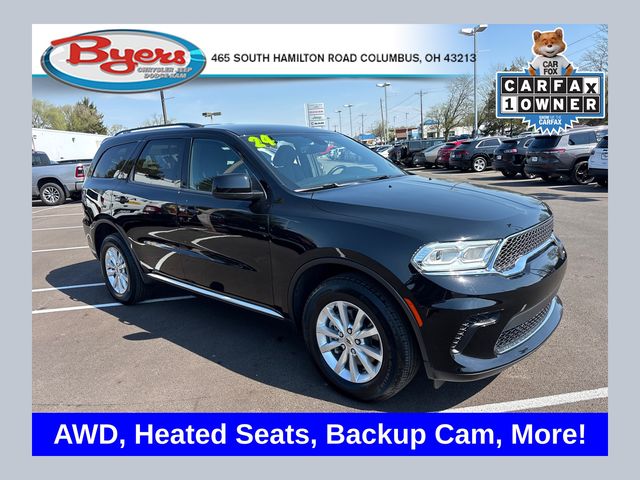 DB Black Crystal Clearcoat 2024 Dodge Durango SXT AWD SUV / Crossover All-Wheel Drive 8-Speed Automatic