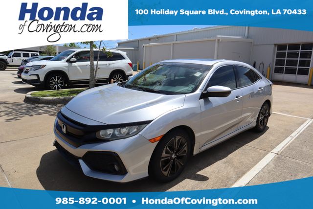 Silver 2018 Honda Civic Hatchback EX FWD Hatchback Front-Wheel Drive Continuously Variable Transmission