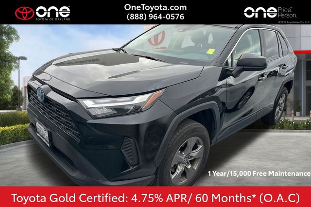 Gray 2024 Toyota RAV4 Hybrid LE AWD SUV / Crossover All-Wheel Drive Continuously Variable Transmission