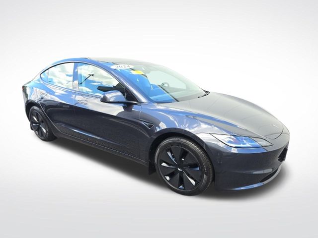 Black 2024 Tesla Model 3 Sedan All-Wheel Drive 1-Speed Automatic
