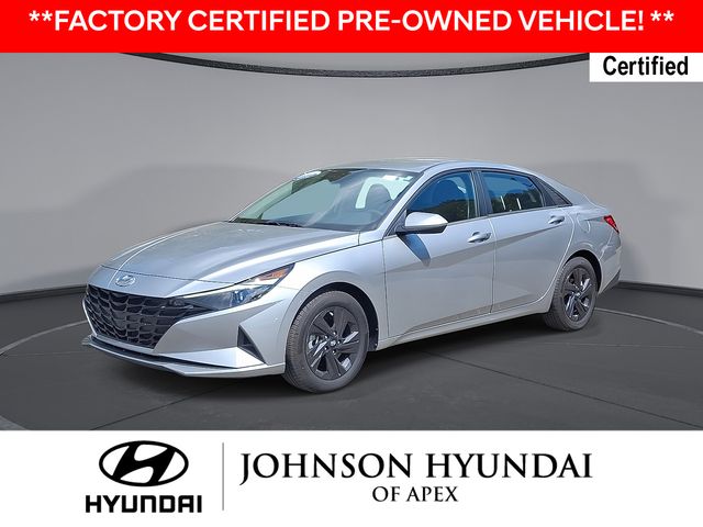 Shimmering Silver Pearl 2023 Hyundai Elantra Sedan Front-Wheel Drive Continuously Variable Transmission